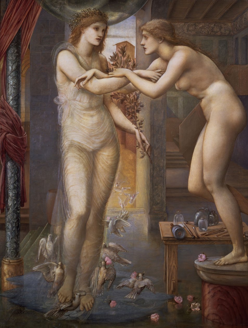 Pygmalion és a kép – Az Istenség tüze, 1878. alkotó: Sir Edward Coley Burne Jones
