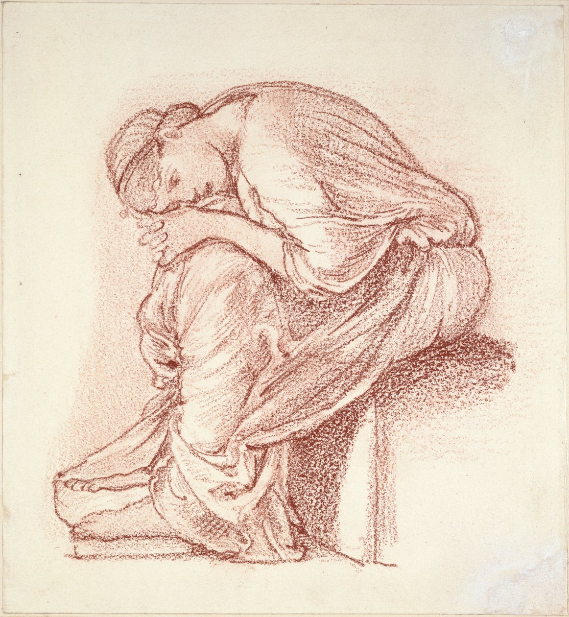 Ülő nőalak, 19. század vége alkotó: Sir Edward Coley Burne Jones