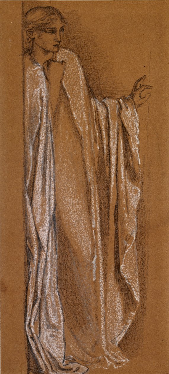Tanulmány a „Danae” számára, 19. század vége alkotó: Sir Edward Coley Burne Jones