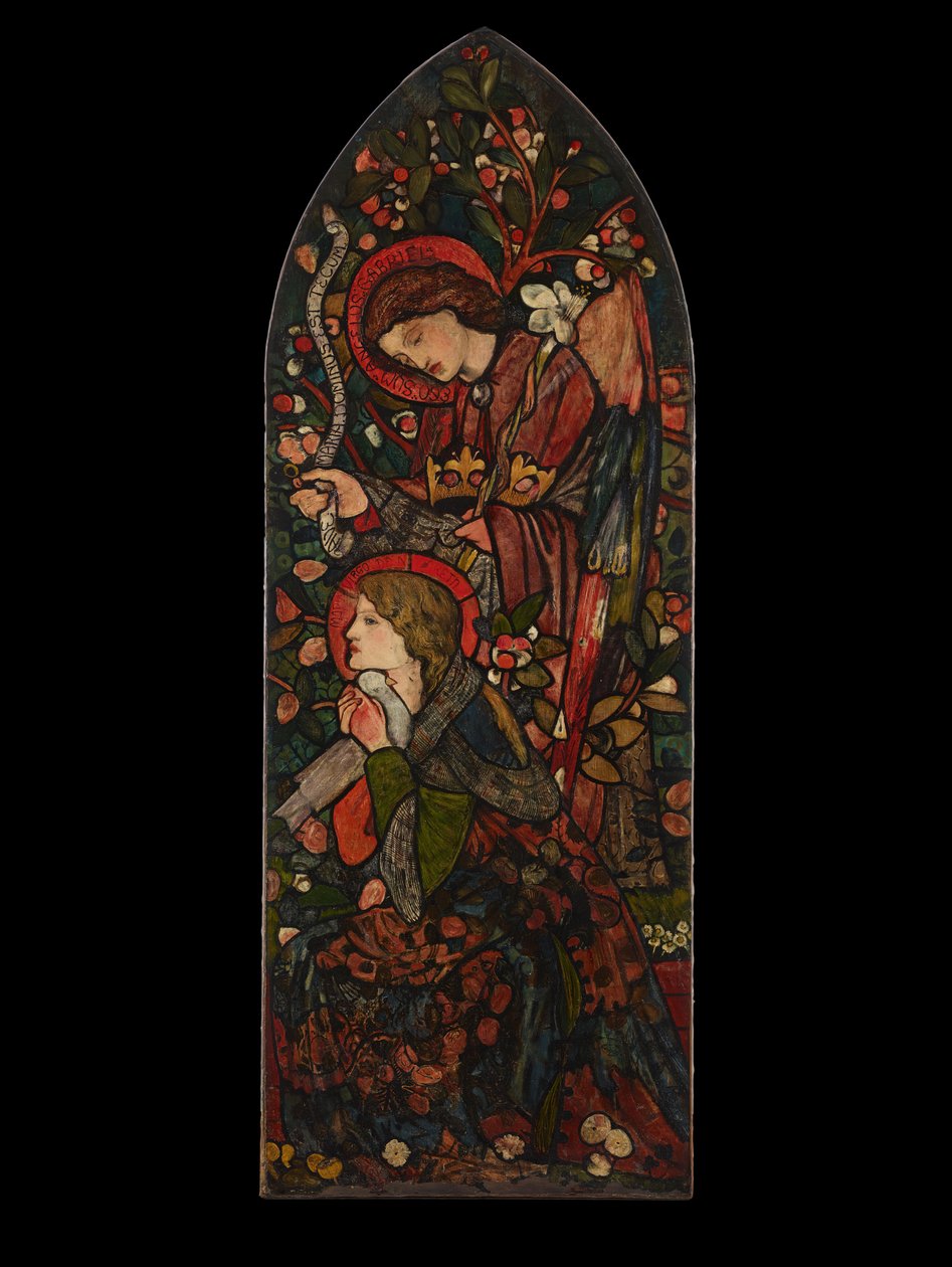 Angyali üdvözlet, 1857. alkotó: Sir Edward Coley Burne Jones