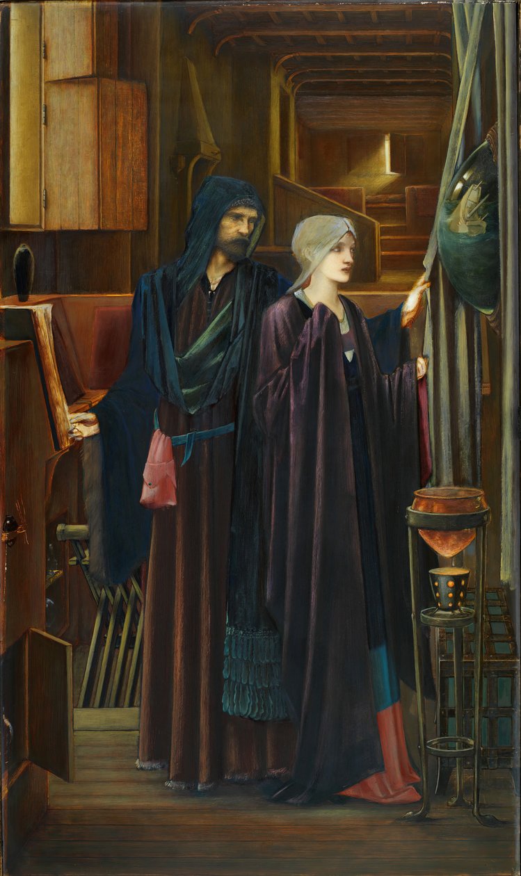 A varázsló, 1898. alkotó: Sir Edward Coley Burne Jones