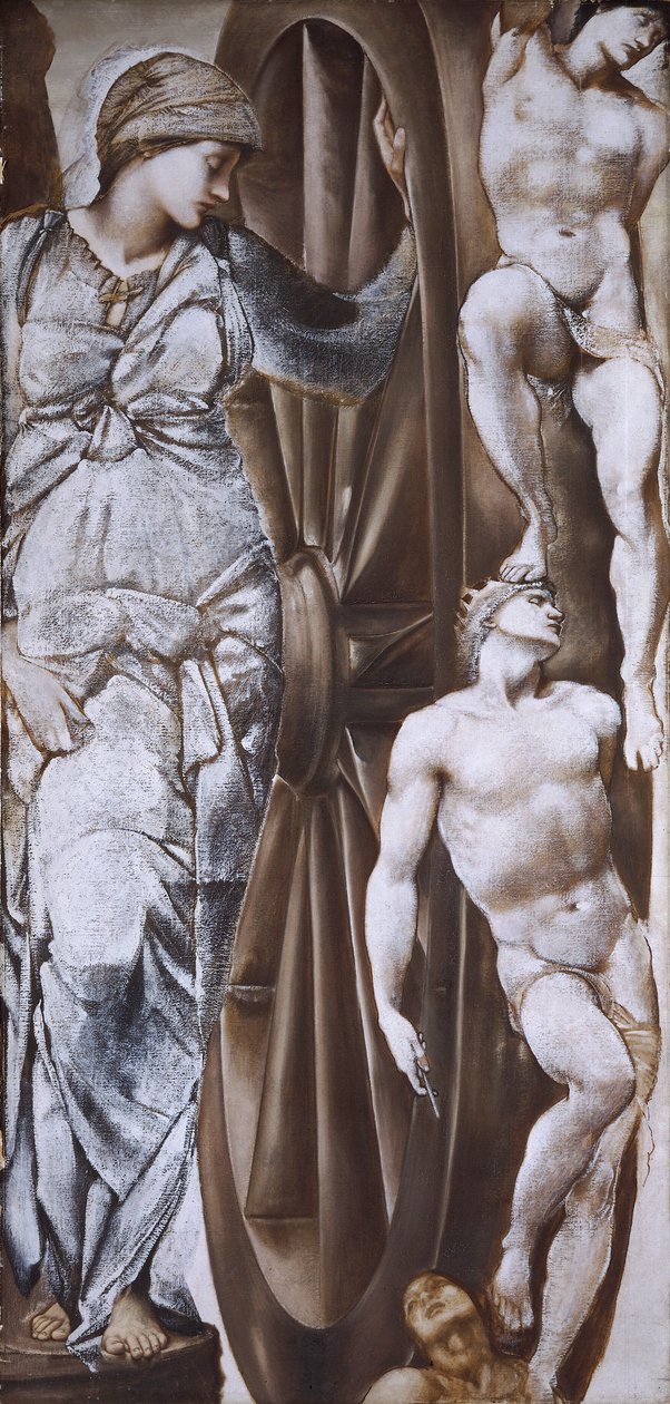 „A szerencse kereke”, 1882. alkotó: Sir Edward Coley Burne Jones