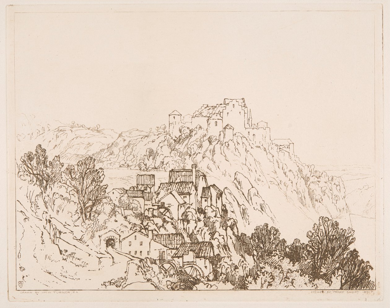 A Rajna vízesése, Schaffhausen alkotó: Sir Frank Short
