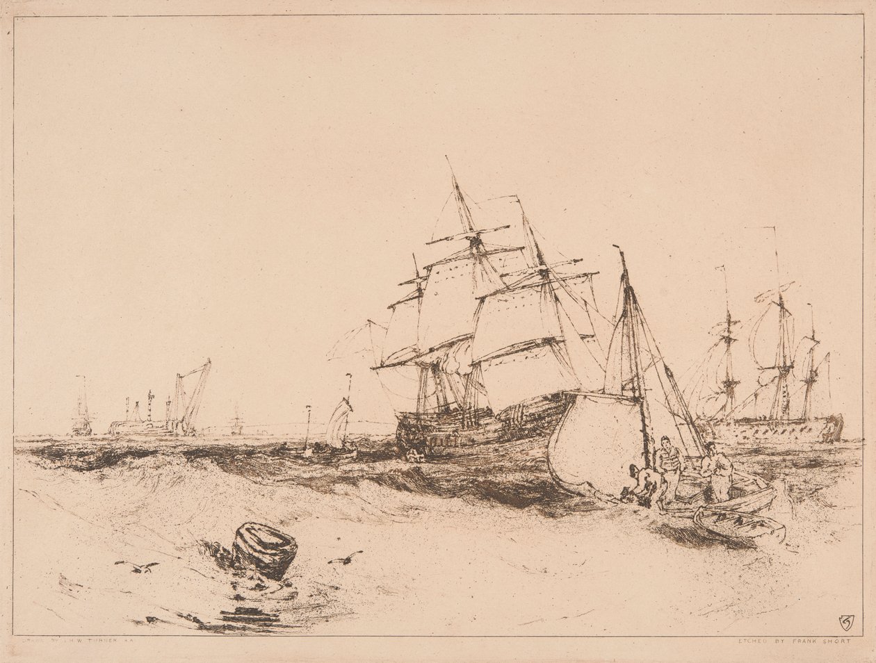 Szállítás a Medway 2. szám bejáratánál alkotó: Sir Frank Short
