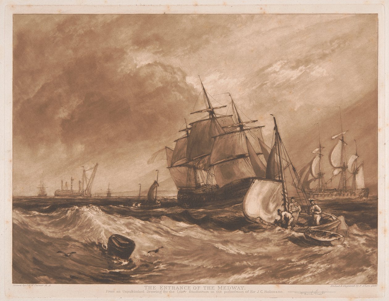 Szállítás a Medway 2. szám bejáratánál alkotó: Sir Frank Short