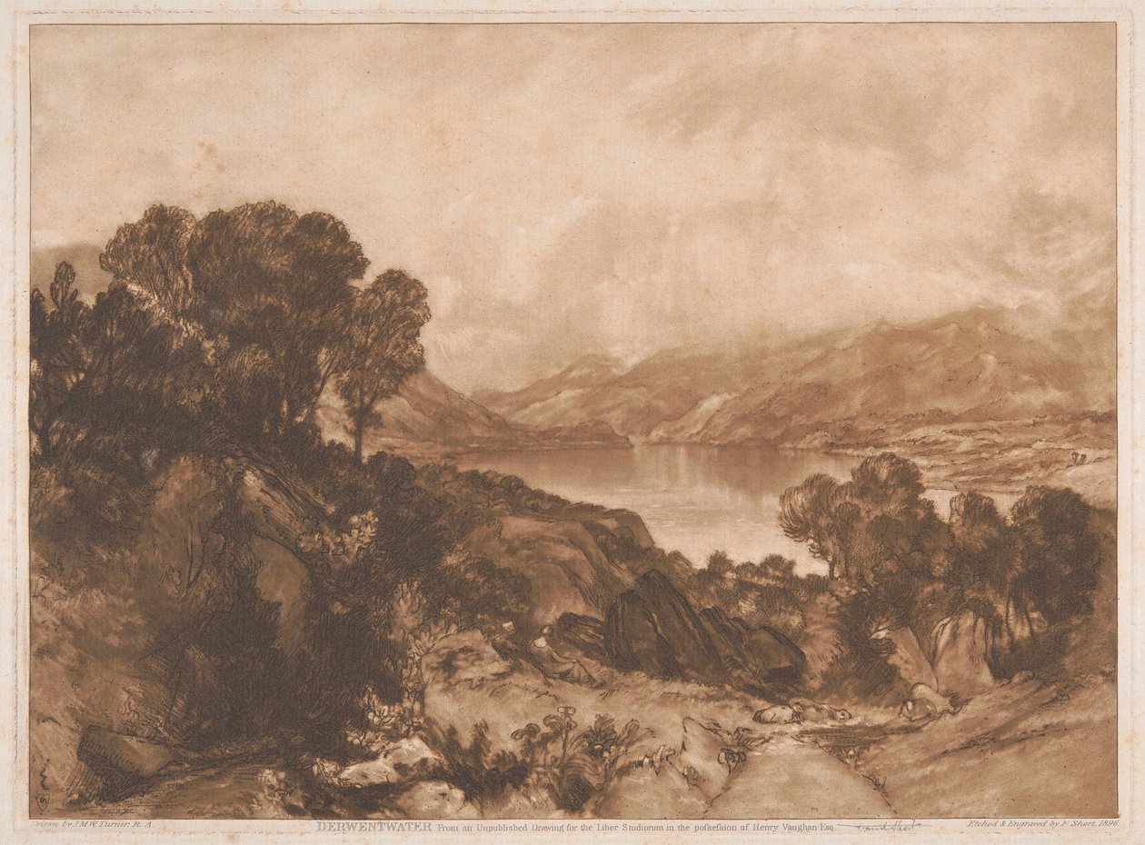 Kilátás a tóra, Derwentwater alkotó: Sir Frank Short