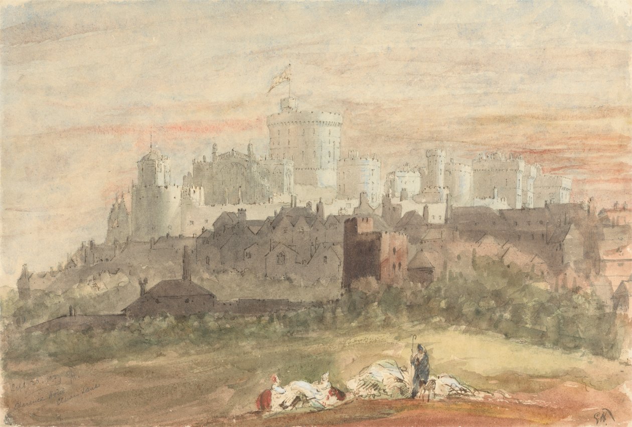 Egy capriccio a windsori kastélyból alkotó: Sir George Hayter