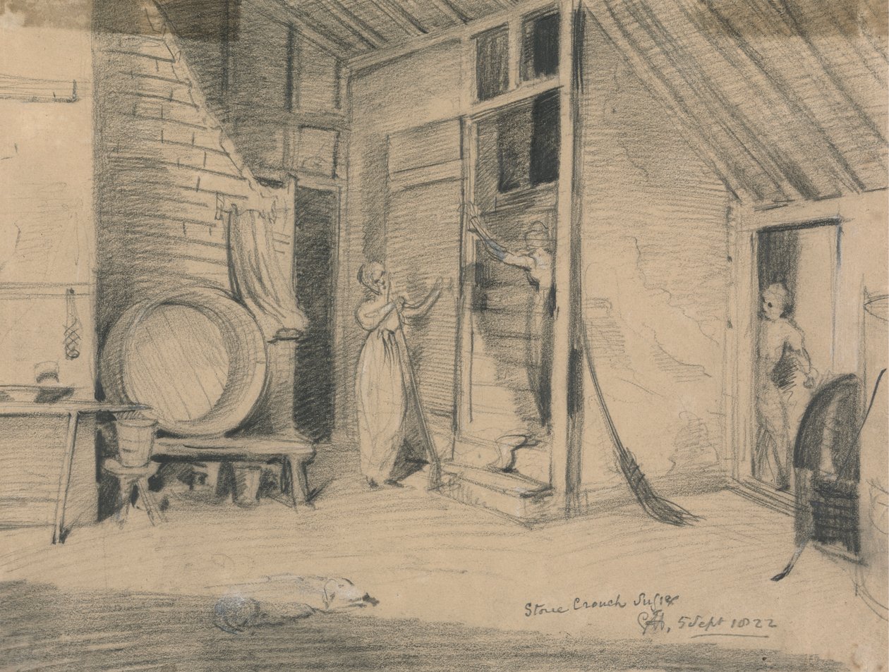 Konyha: belső, Stone Crouch alkotó: Sir George Hayter