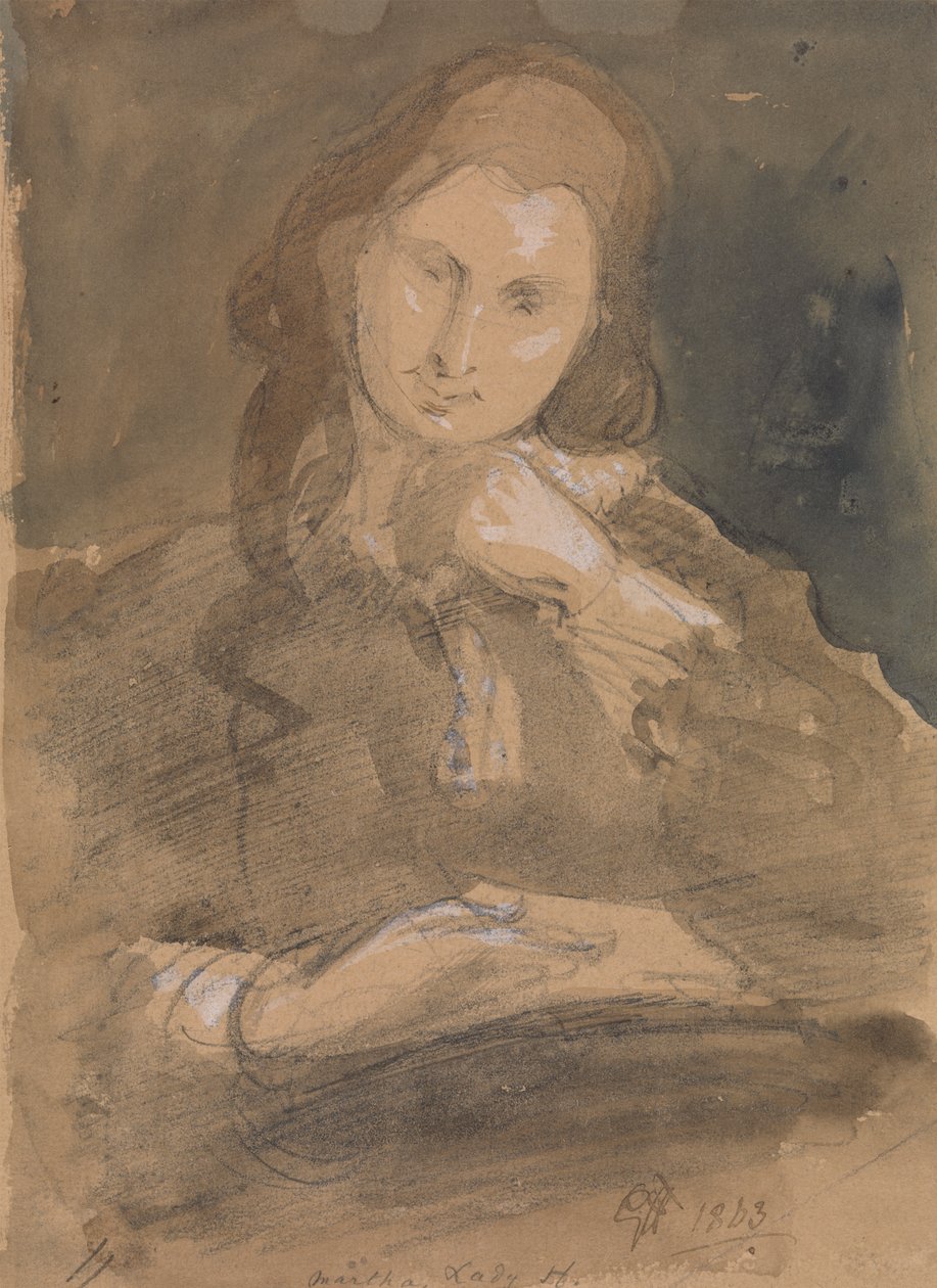 Portrétanulmány Martha, Lady Hayterről alkotó: Sir George Hayter