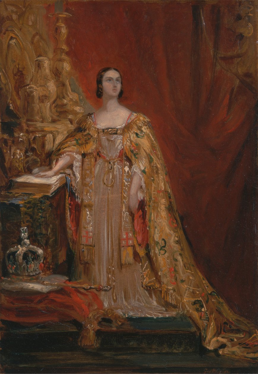 Viktória királynő letette a koronázási esküt, 1838. június 28-án alkotó: Sir George Hayter