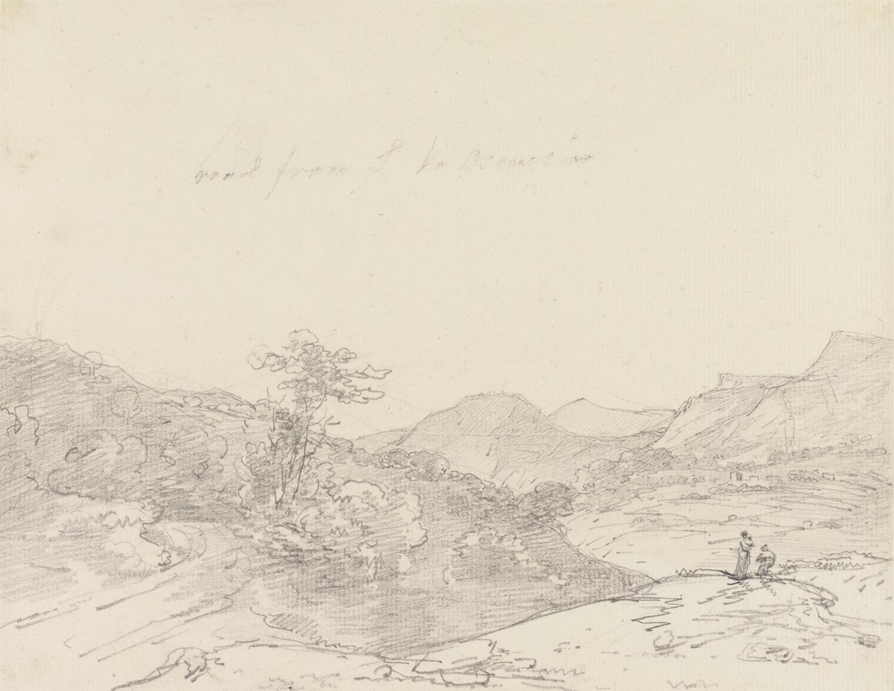 Llangollen és Oswestry között alkotó: Sir George Howland Beaumont seventh Baronet