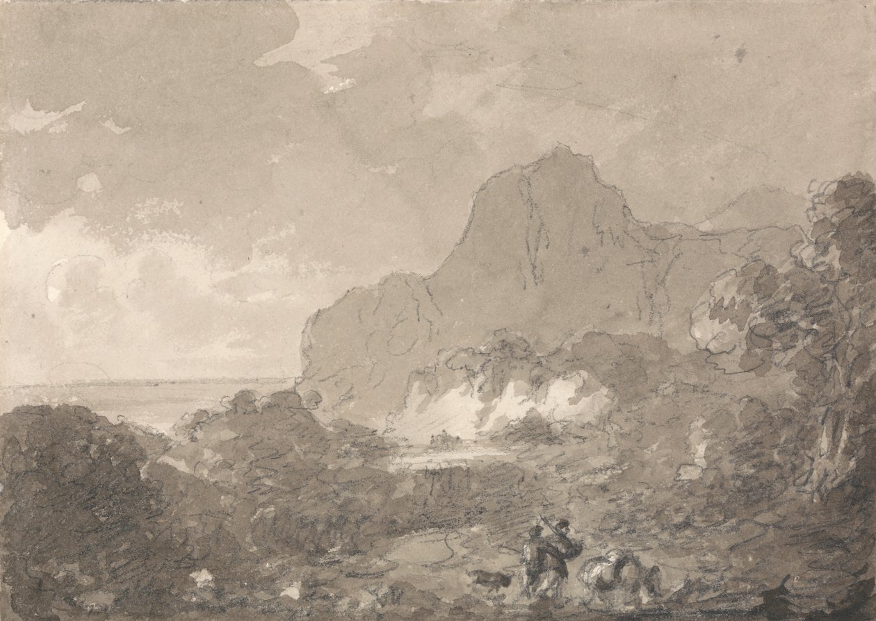 Kilátás Olaszország partjára alkotó: Sir George Howland Beaumont seventh Baronet