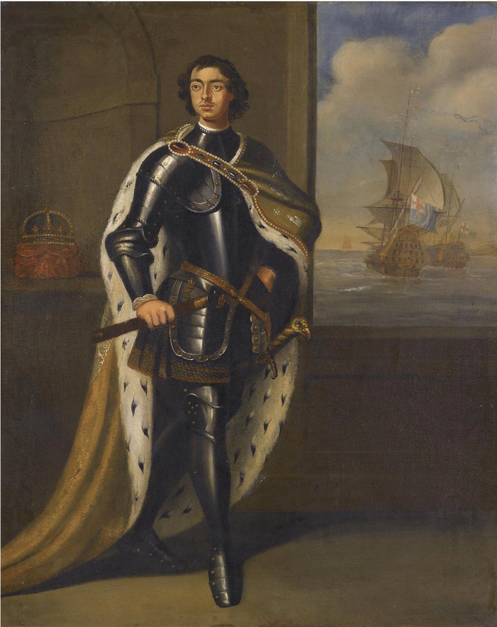 I. Nagy Péter császár portréja 1672-1725, 1690-es évek alkotó: Sir Gotfrey Kneller