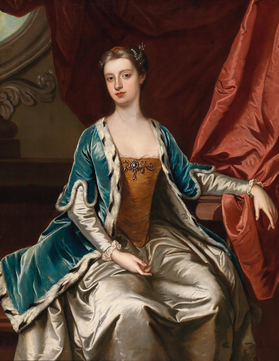 Lady Mary Wortley Montagu portréja 1689-1762. alkotó: Sir Gotfrey Kneller