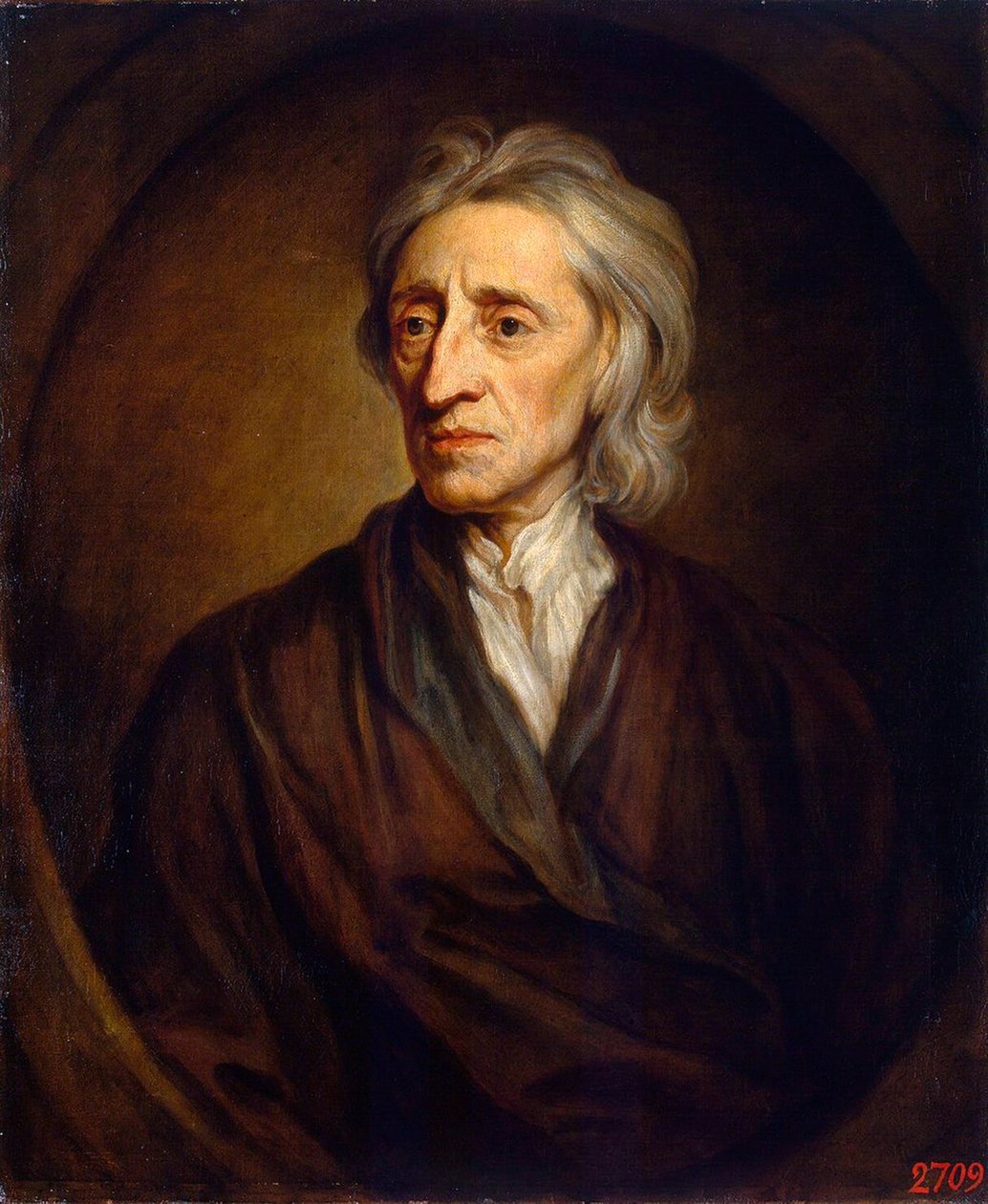John Locke orvos és filozófus portréja, 1632-1704, 1697. alkotó: Sir Gotfrey Kneller