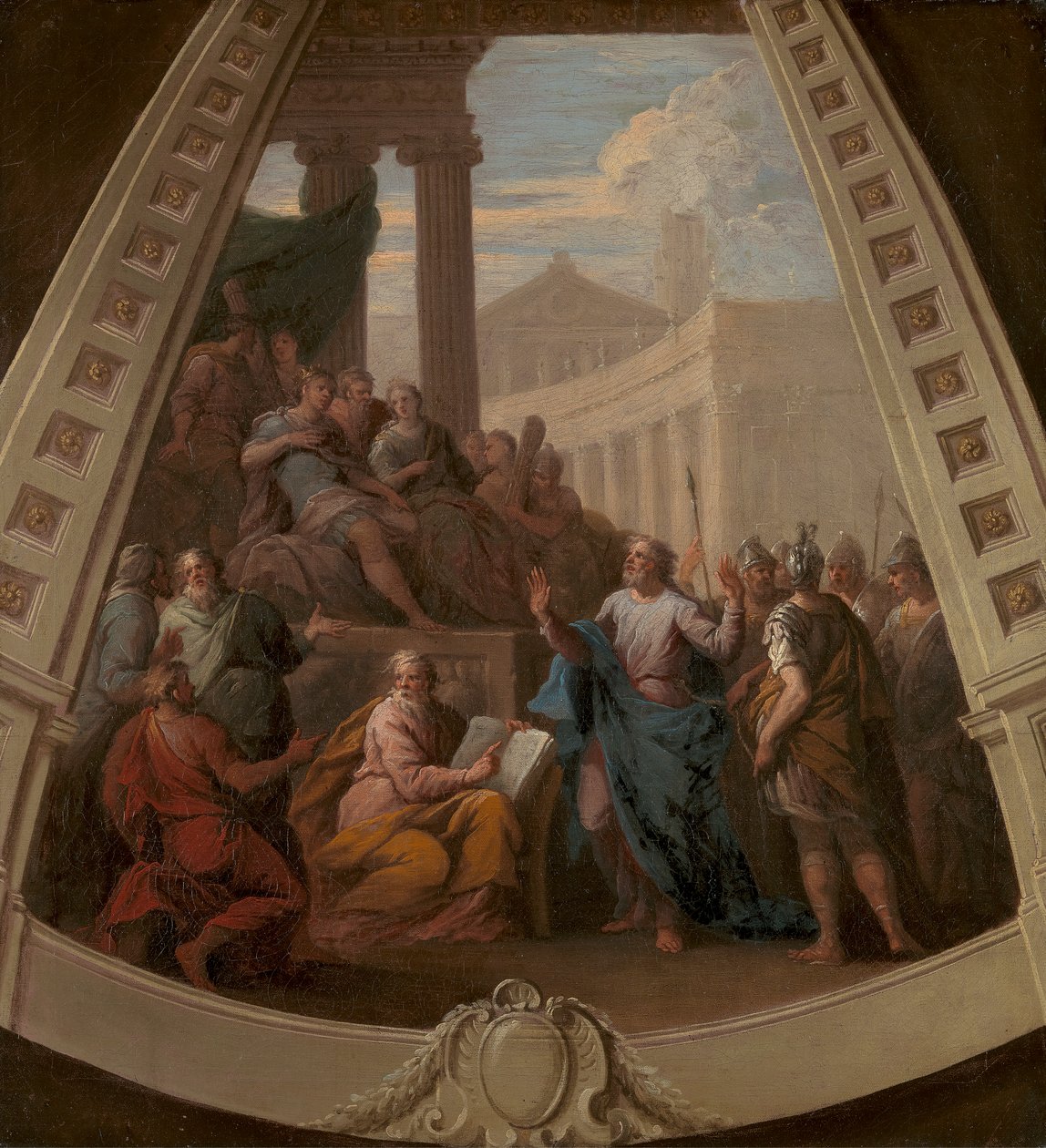 Szent Pál Agrippa előtt alkotó: Sir James Thornhill