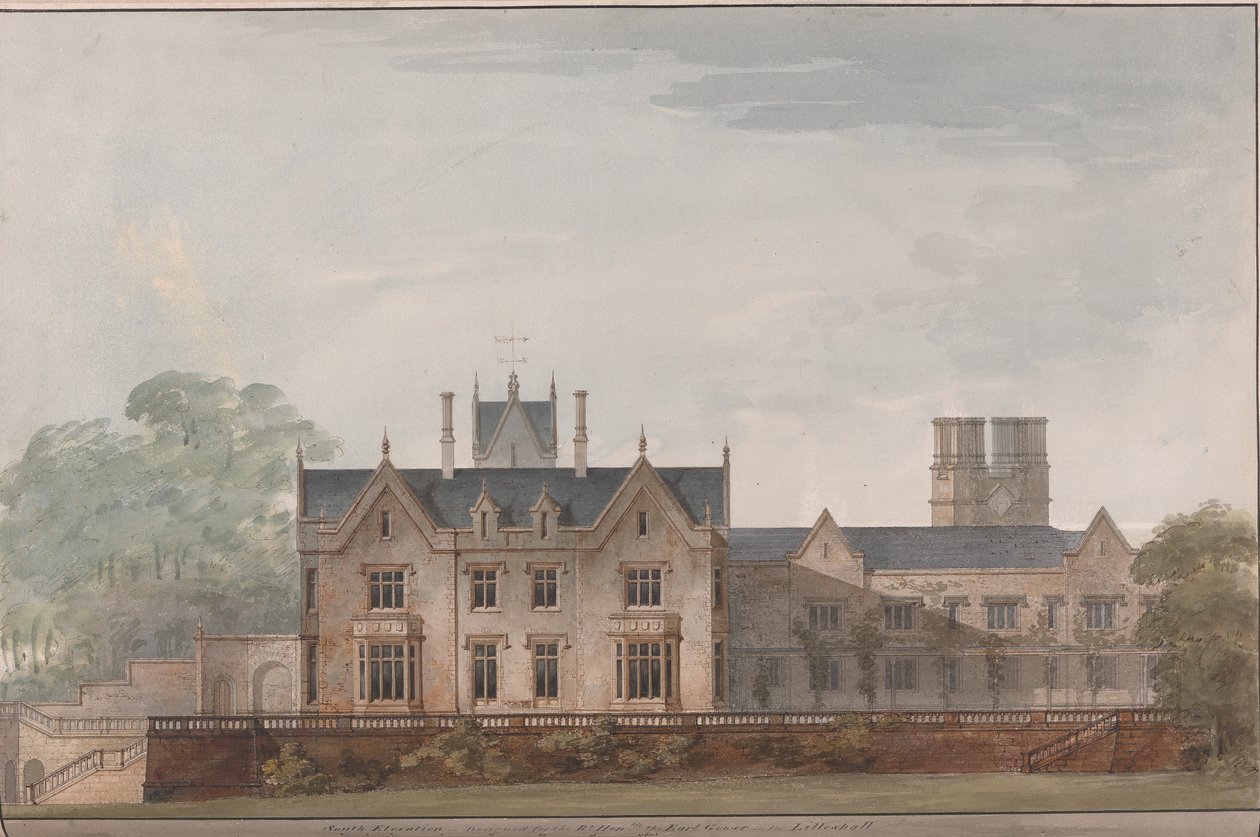 Lilleshall, Shropshire: South Elevation alkotó: Sir Jeffry Wyatville
