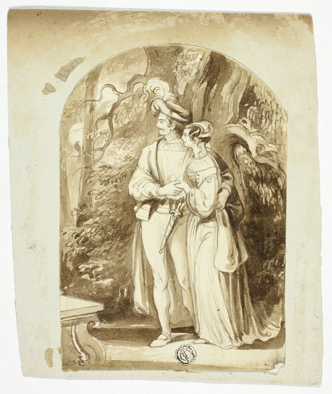 Szerelmesek az erdőben alkotó: Sir John Everett Millais