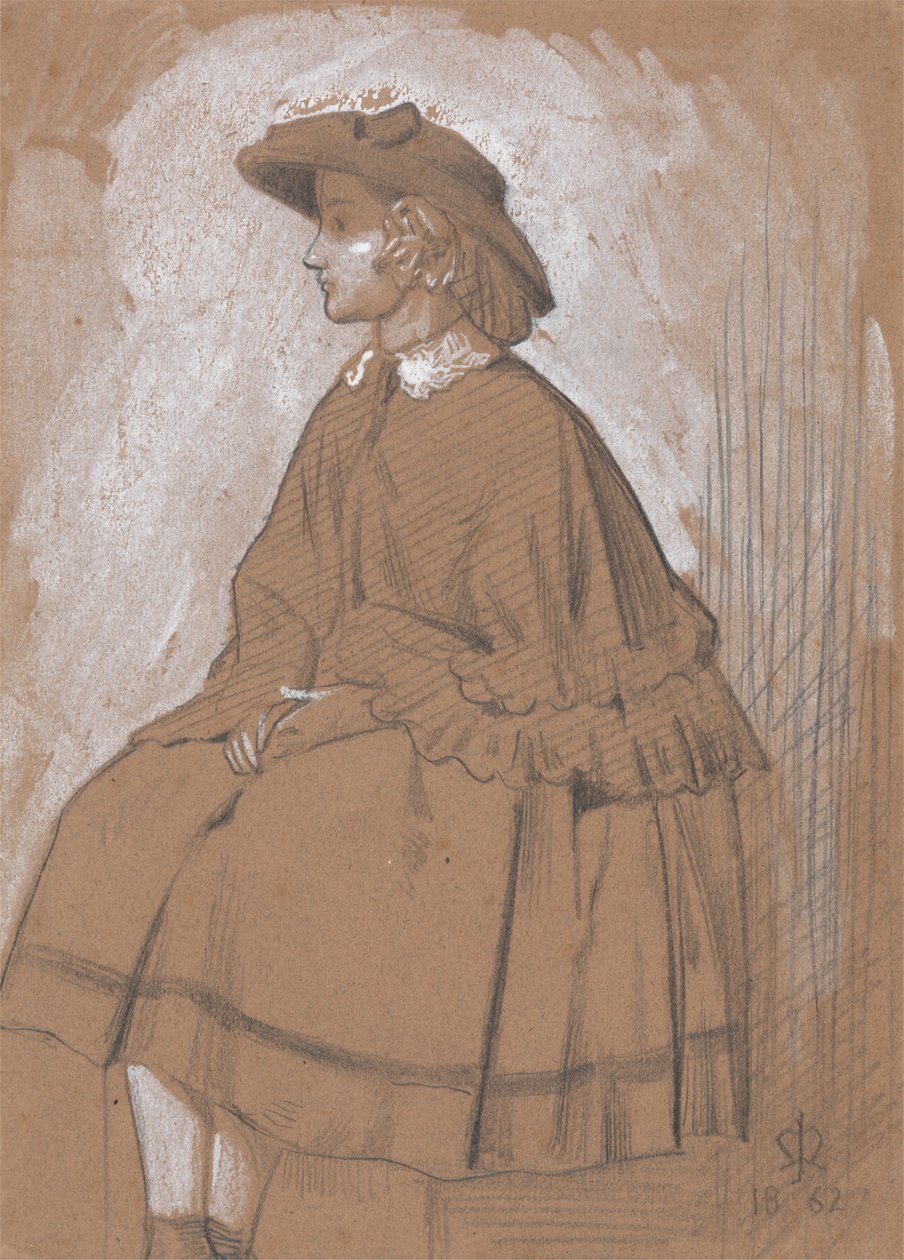 Tanulmány egy lányról alkotó: Sir John Everett Millais