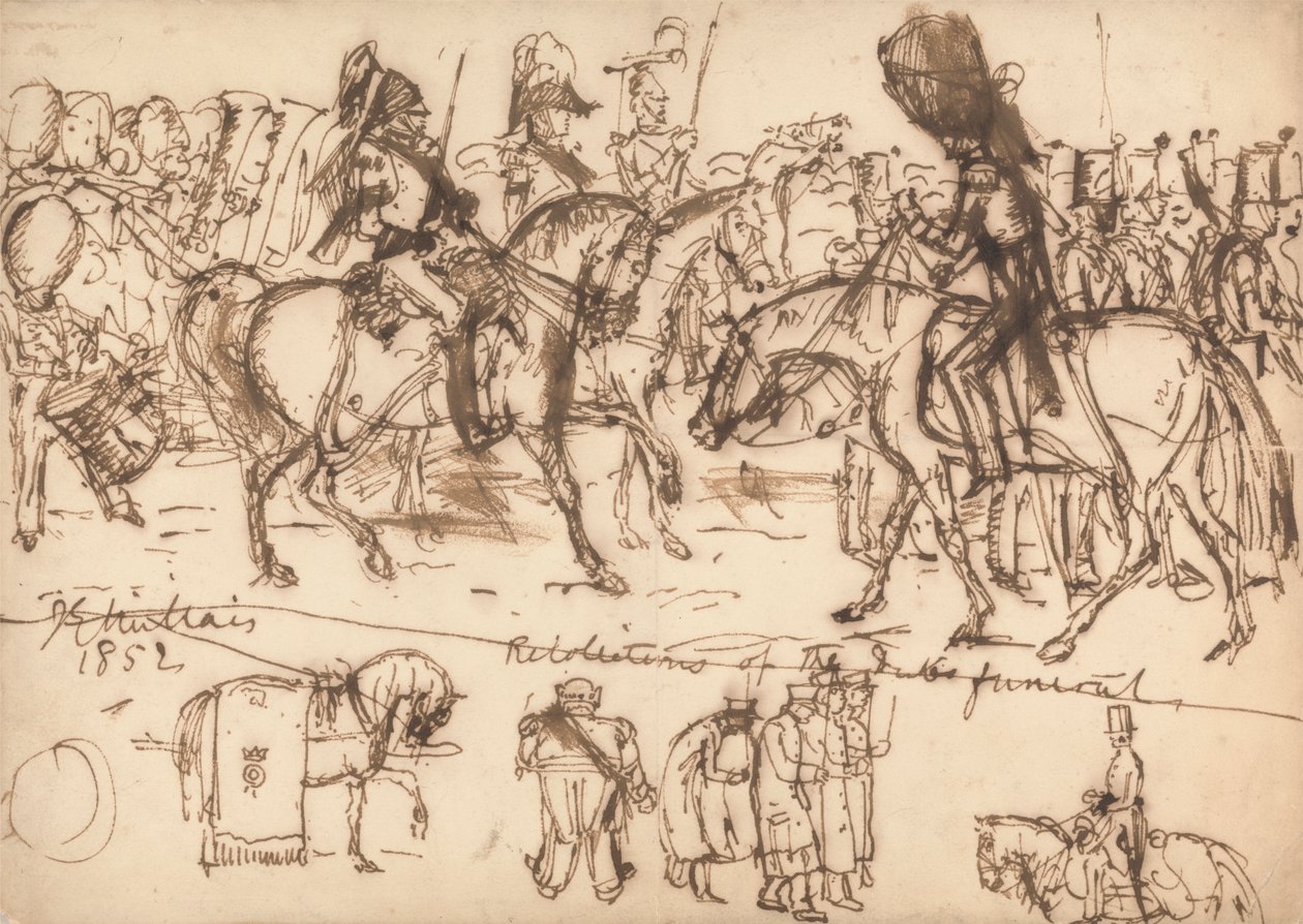 Wellington hercegének temetése alkotó: Sir John Everett Millais