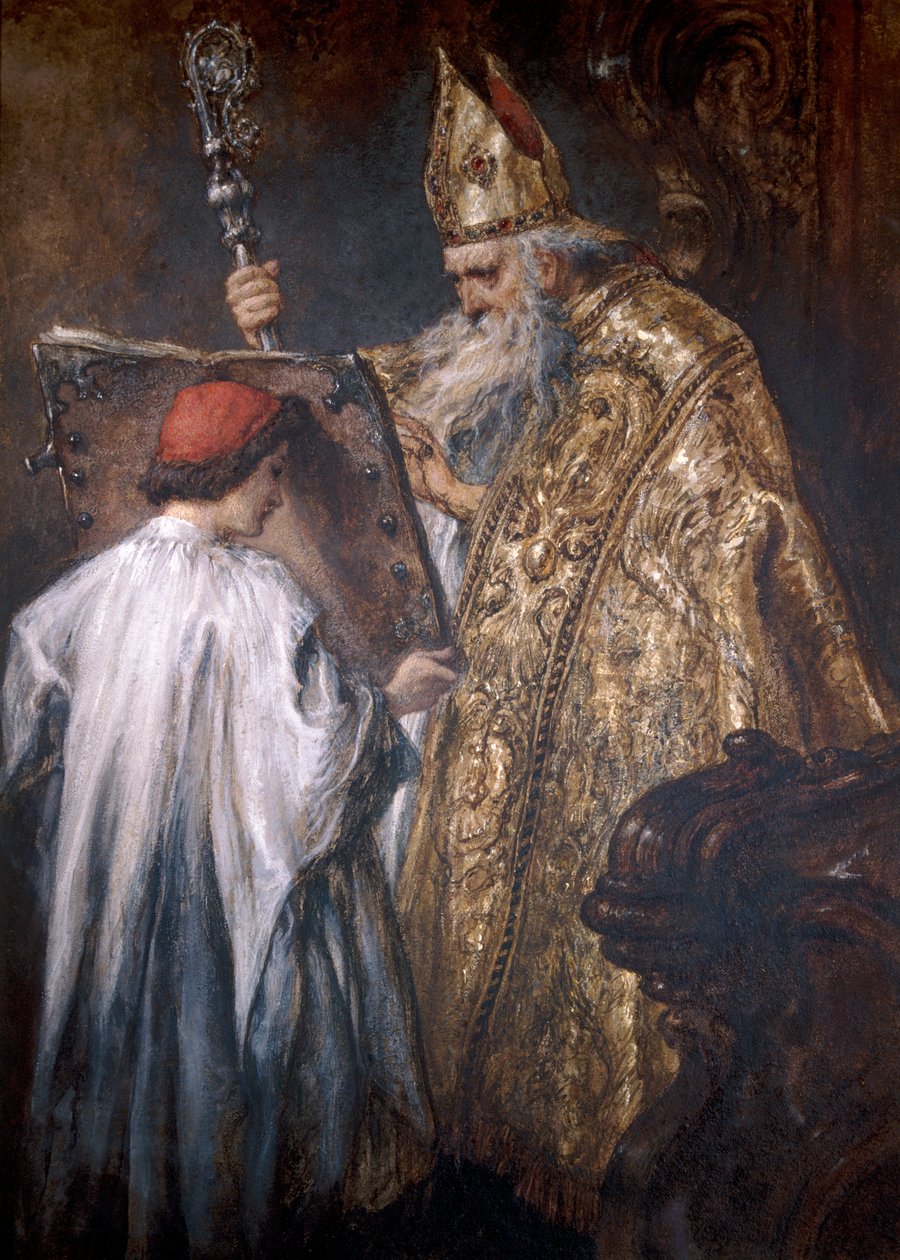 „Egy püspök”, 1889 alkotó: Sir John Gilbert