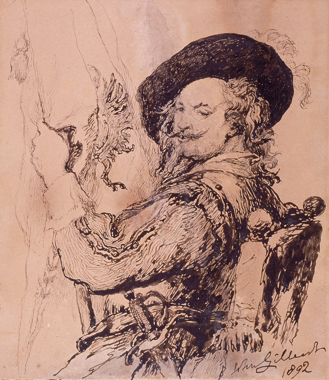 "Egy szabványhordozó", 1892 alkotó: Sir John Gilbert