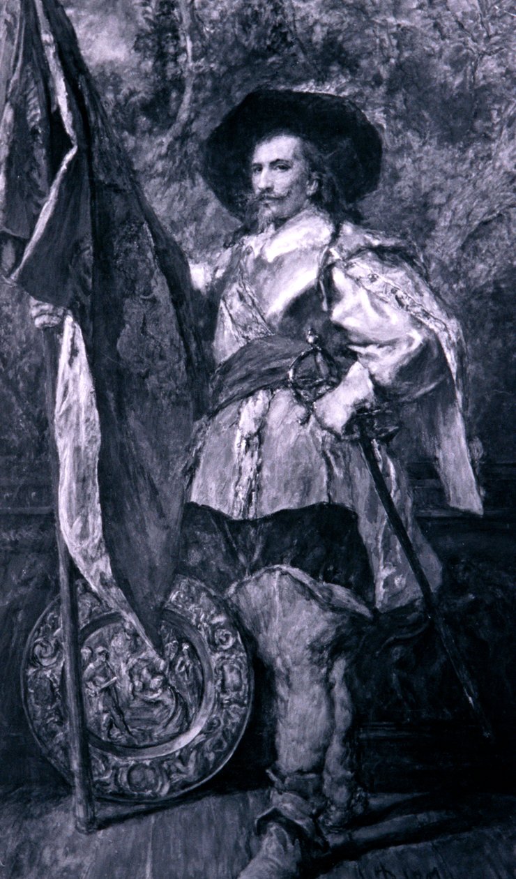 Egy zászlótartó, 1897 alkotó: Sir John Gilbert