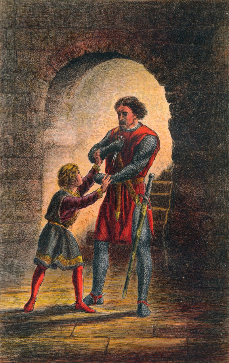 Arthur beszél a King John: IV. felvonásban, I. jelenet, 1875 alkotó: Sir John Gilbert
