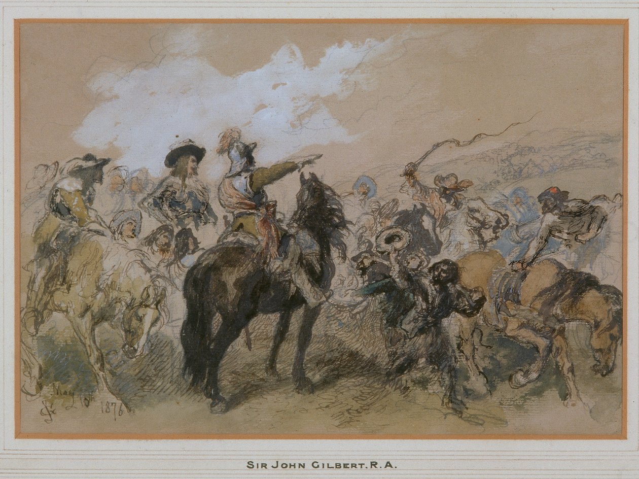 Lovasok I. Károly idejében, 1876 alkotó: Sir John Gilbert