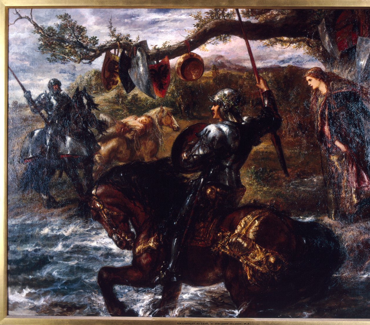 "Lancelot du Lac", 1886 alkotó: Sir John Gilbert