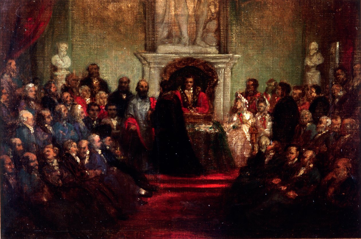„A város szabadságának bemutatása Garibaldi tábornoknak, 1864. április 20.” alkotó: Sir John Gilbert