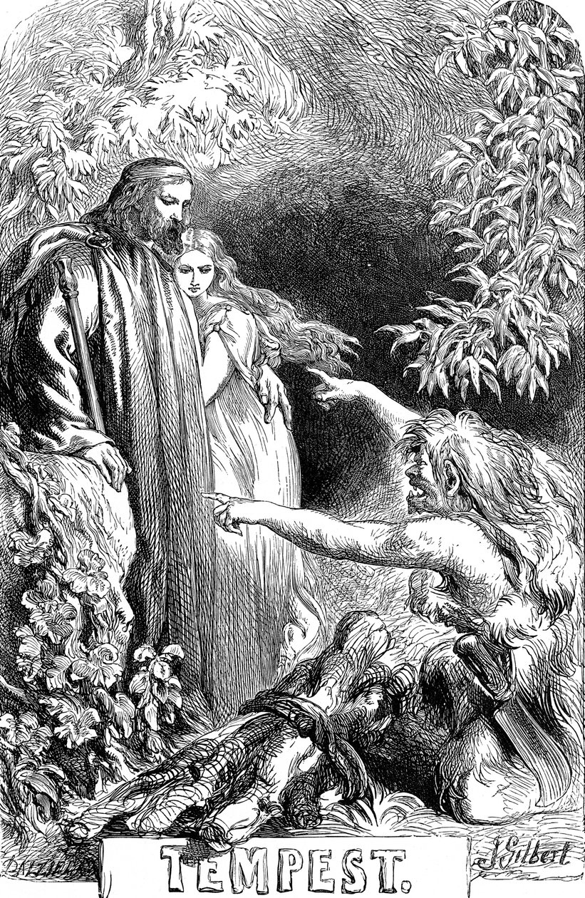 Jelenet Shakespeare Vihar című művéből, 1856-1858 alkotó: Sir John Gilbert