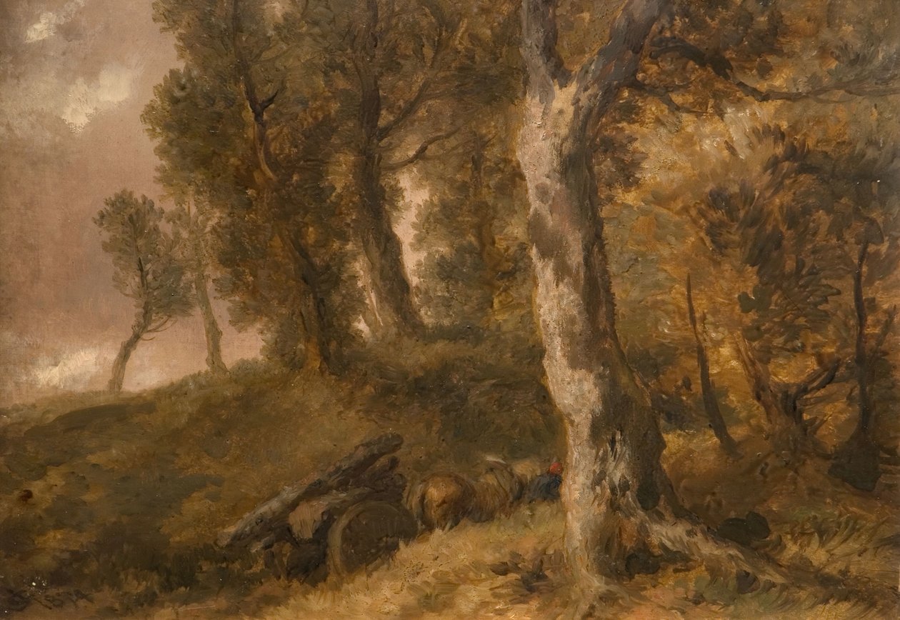 Tanulmány a fákról, 1874. alkotó: Sir John Gilbert