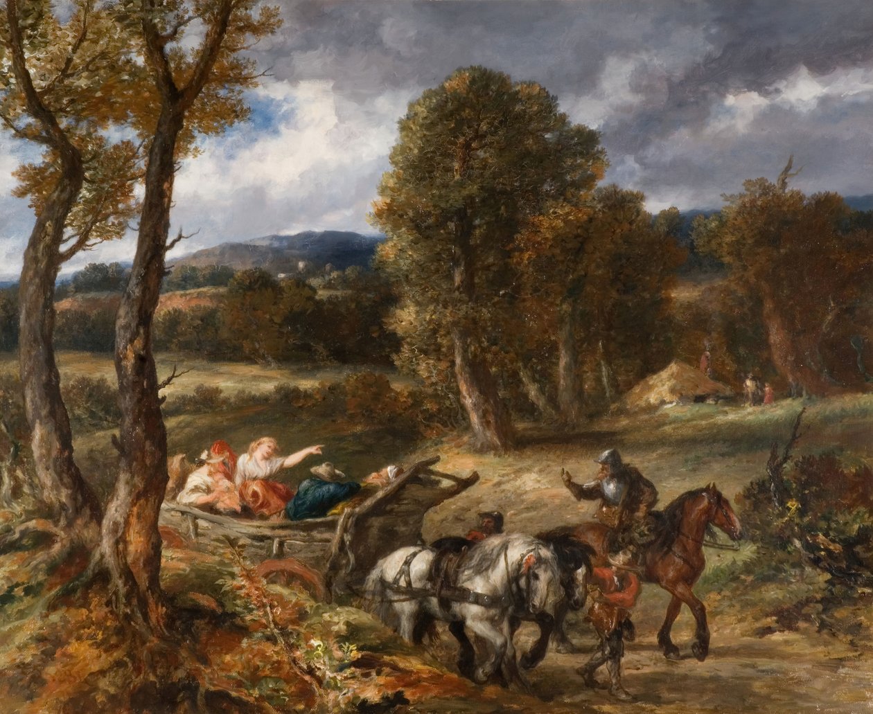 A poggyászkocsi, 1884. alkotó: Sir John Gilbert