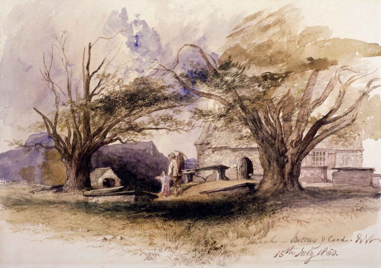 The Church, Bettws-y-Coed, 1850, Bettws-y-Coed, Gwynedd, Wales alkotó: Sir John Gilbert