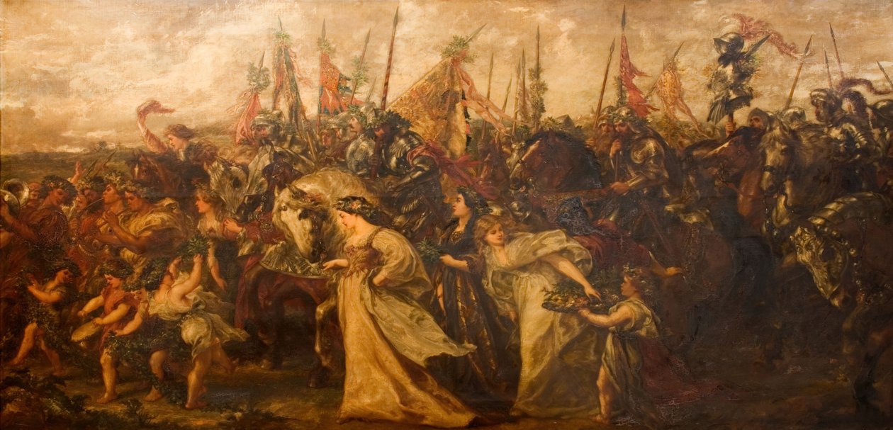 A győztesek visszatérése, 1878-1879. alkotó: Sir John Gilbert