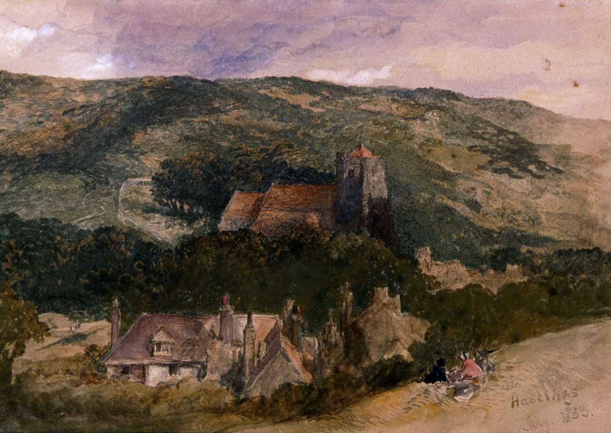 „View at Hastings”, 1853 alkotó: Sir John Gilbert