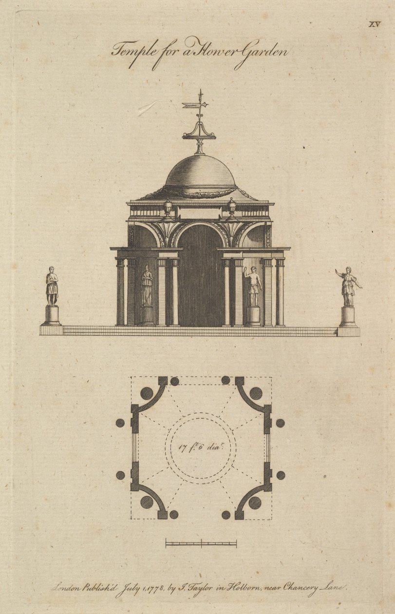 Virágoskert temploma, 1778. alkotó: Sir John Soane