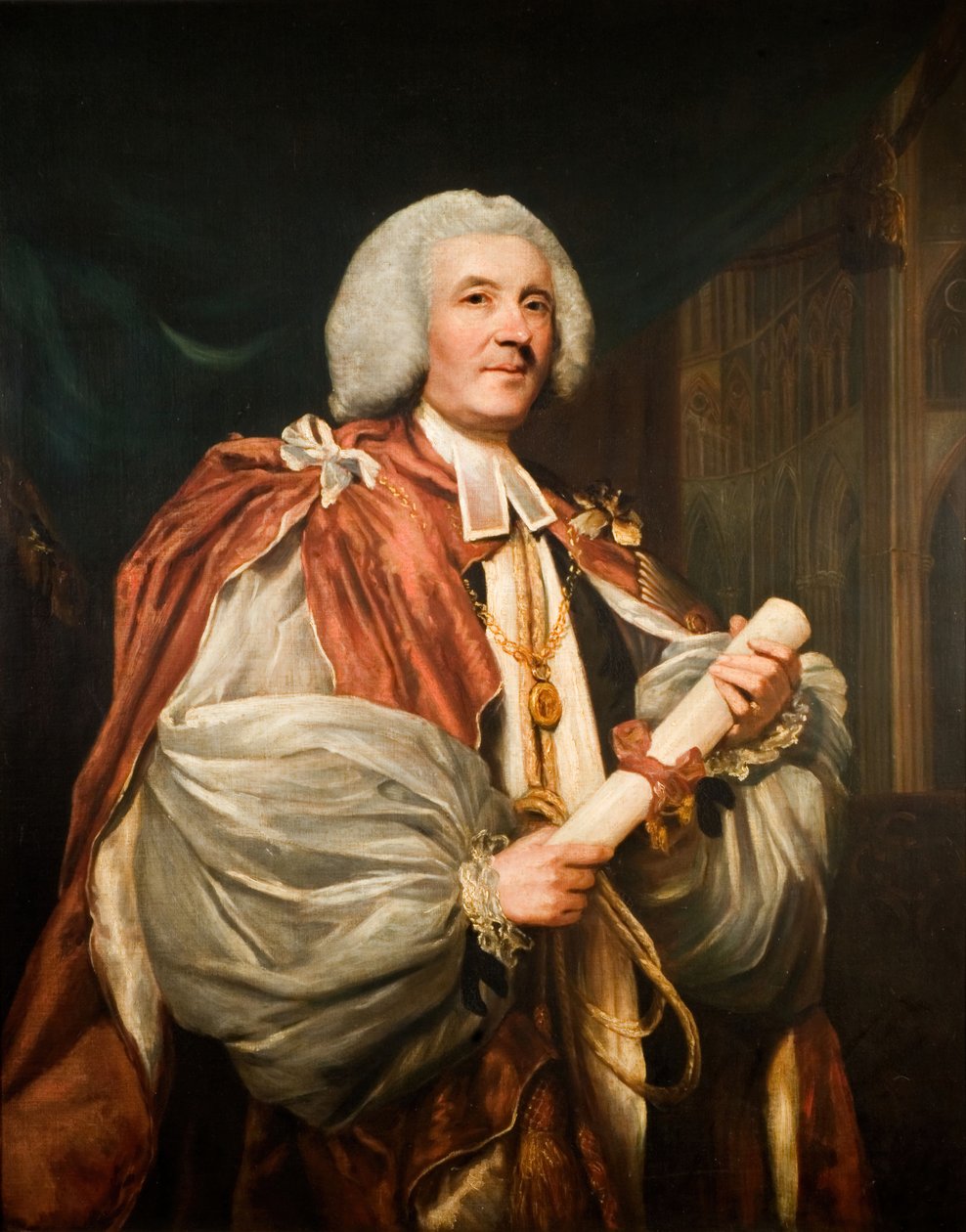 Dr. John Thomas, Rochester püspökének portréja, 1782. alkotó: Sir Joshua Reynolds