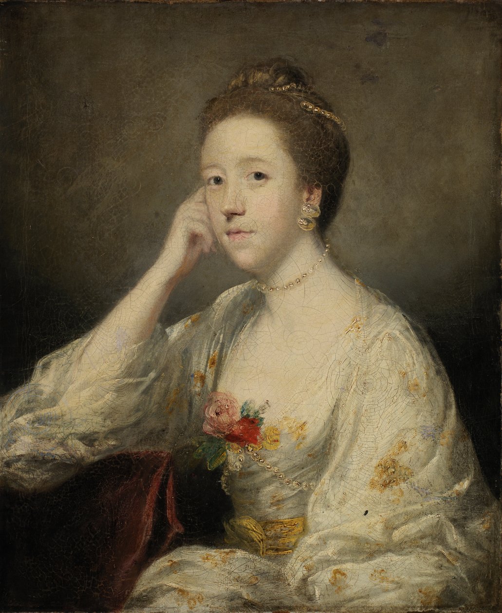 Fehér ruhás hölgy portréja, kb. 1762-1764. alkotó: Sir Joshua Reynolds