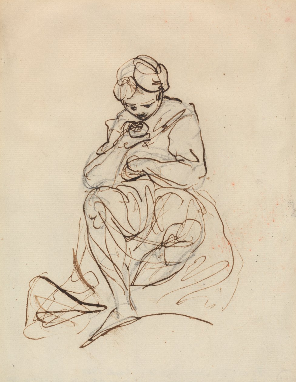 Tanulmány egy ülő nőről alkotó: Sir Joshua Reynolds