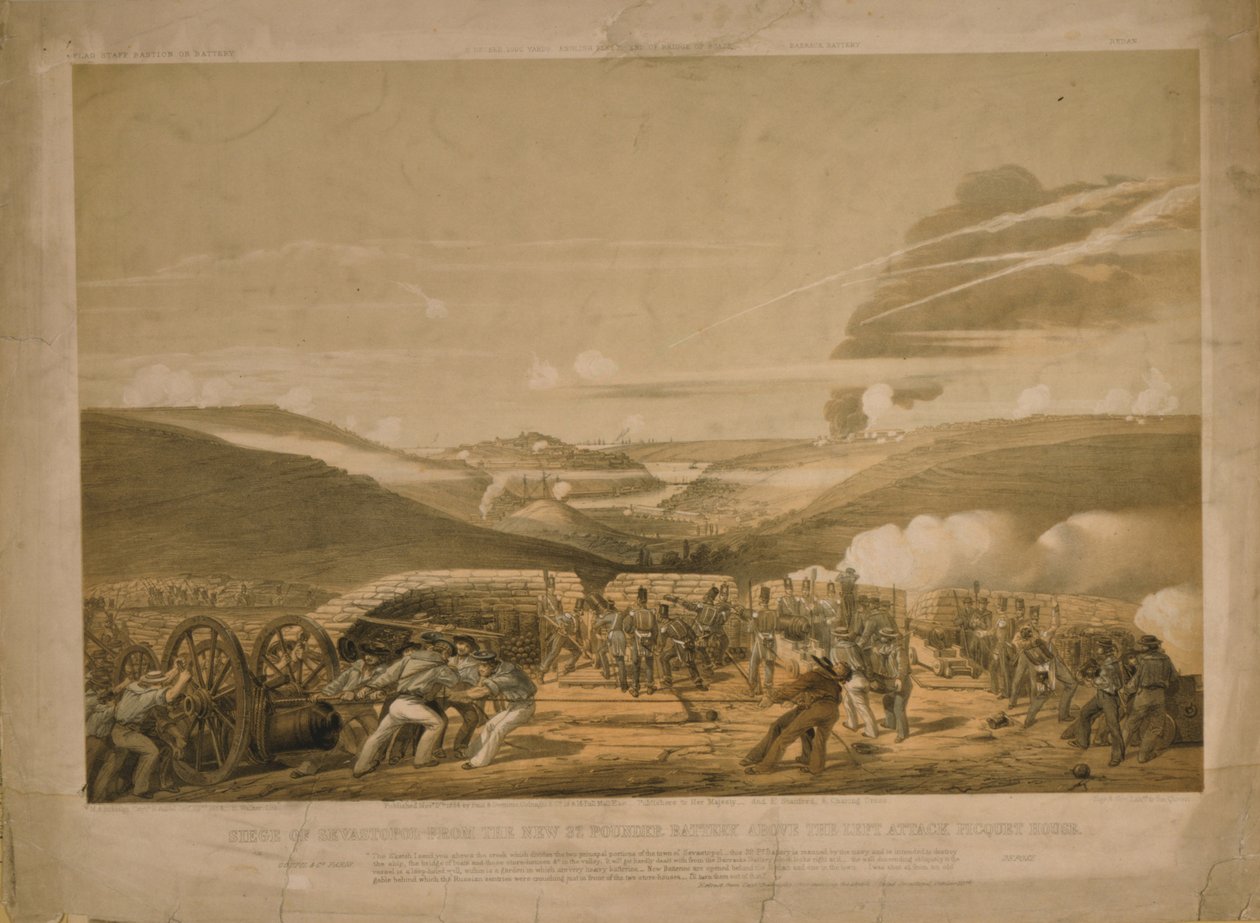 Szevasztopol ostroma, 1854 alkotó: Sir Michael Anthony Shrapnel Biddulph