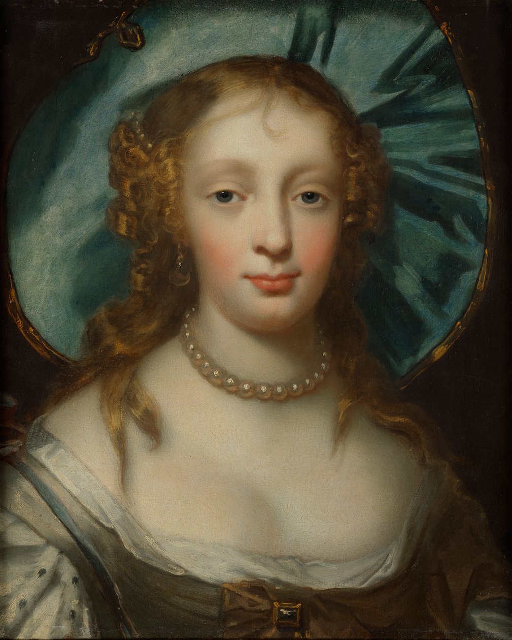 Kék kalapos hölgy portréja alkotó: Sir Peter Lely