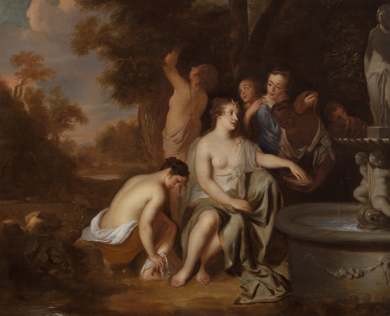 Diana és nimfái egy szökőkútnál alkotó: Sir Peter Lely