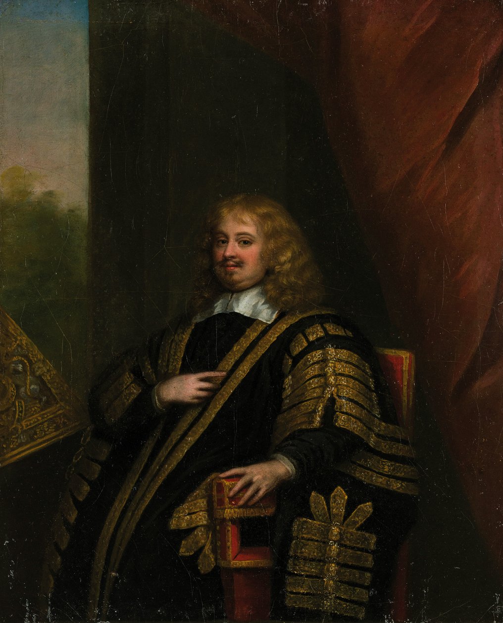Sir Edward Hyde portréja, Clarendon 1. grófja 1609-1674. alkotó: Sir Peter Lely