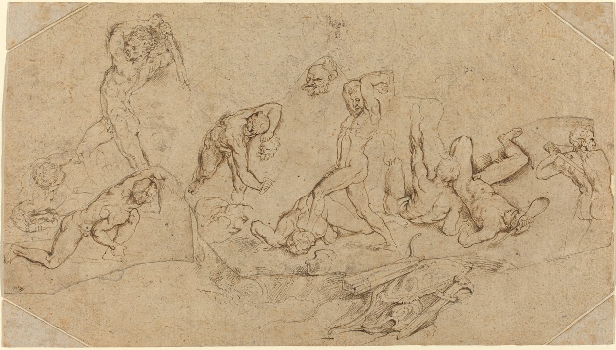 Meztelen férfiak csatája alkotó: Sir Peter Paul Rubens