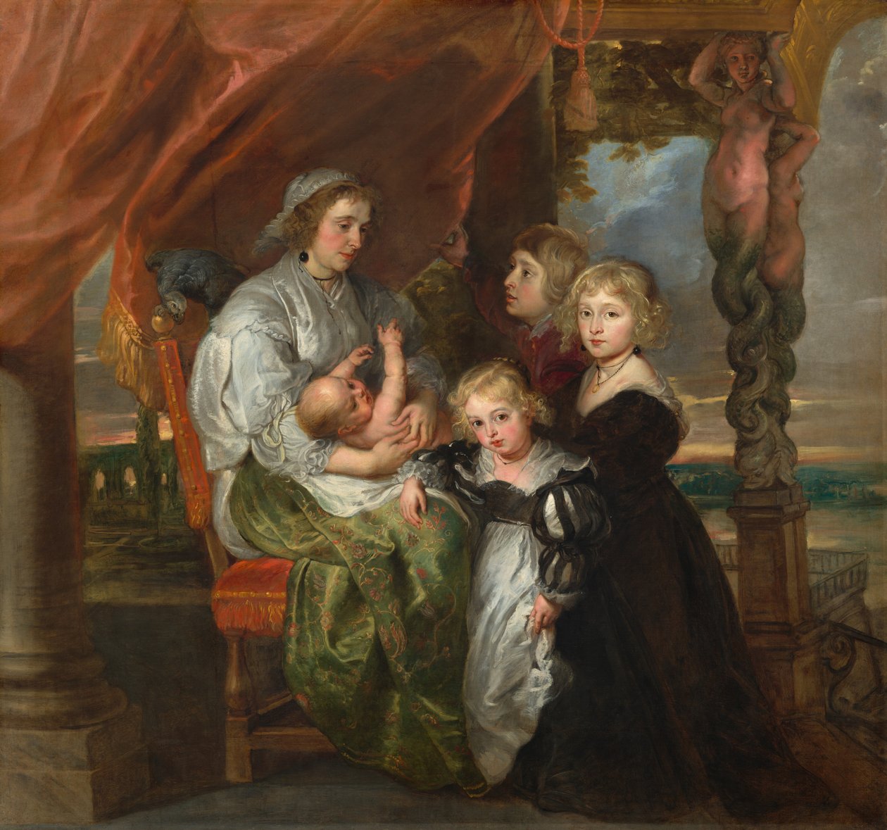 Deborah Kip, Sir Balthasar Gerbier felesége és gyermekei alkotó: Sir Peter Paul Rubens