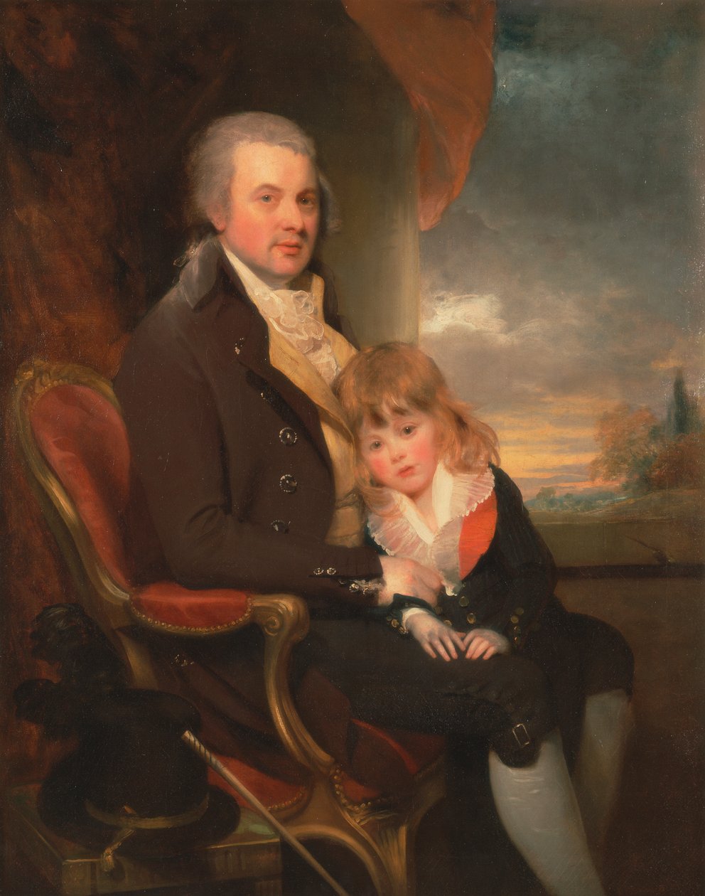 Edward George Lind és fia, Montague alkotó: Sir William Beechey