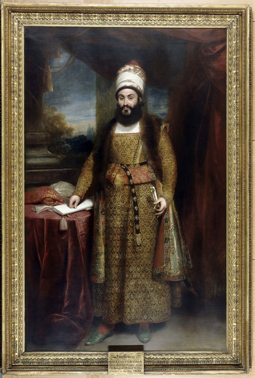 Mirza Abul Hasan Khan Ilchi portréja 16-1748 alkotó: Sir William Beechey