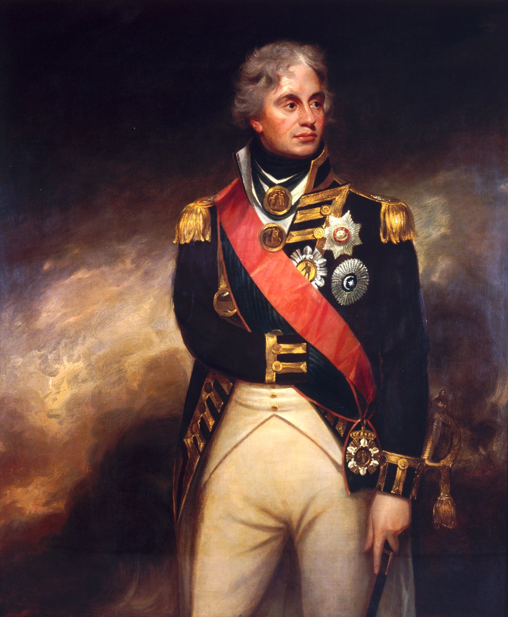 „Horatio Nelson vikomt”, 1801 alkotó: Sir William Beechey